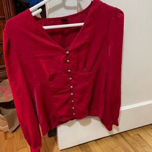 Red long sleeve Top​